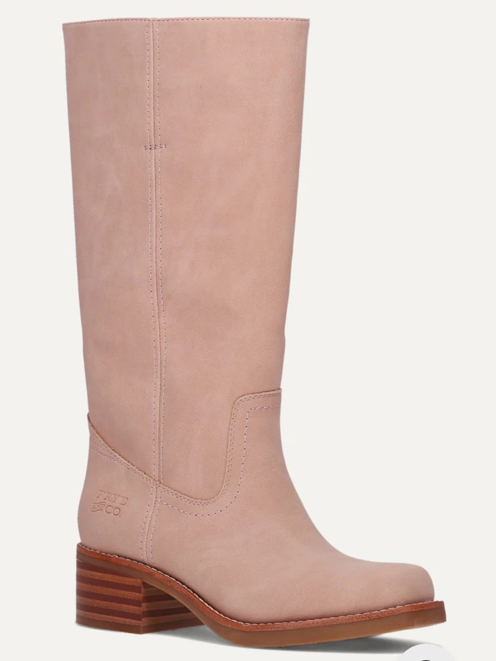 NIB FRYE AND CO. Blush Pink Leather MIRANDA WC Boots